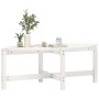 Couchtisch aus massivem weißem Kiefernholz, 118 x 63 x 45 cm von vidaXL, Couchtisch - Ref: Foro24-822318, Preis: 55,13 €, Rab...