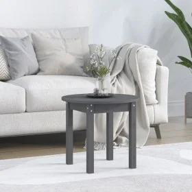 Couchtisch aus massivem grauem Kiefernholz Ø 45x40 cm von vidaXL, Couchtisch - Ref: Foro24-822334, Preis: 37,49 €, Rabatt: %