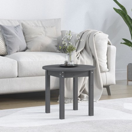 Couchtisch aus massivem grauem Kiefernholz Ø 45x40 cm von vidaXL, Couchtisch - Ref: Foro24-822334, Preis: 37,96 €, Rabatt: %