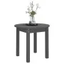 Solid gray pine wood coffee table Ø 45x40 cm by vidaXL, Coffee table - Ref: Foro24-822334, Price: 37,49 €, Discount: %