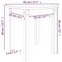 Couchtisch aus massivem grauem Kiefernholz Ø 45x40 cm von vidaXL, Couchtisch - Ref: Foro24-822334, Preis: 37,96 €, Rabatt: %