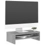 Sonoma gray plywood monitor stand 42x24x13 cm by vidaXL, TV Furniture - Ref: Foro24-815268, Price: 18,34 €, Discount: %