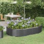 Jardinera arriate acero galvanizado antracita 214x140x36cm