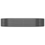 Jardinera arriate acero galvanizado antracita 214x140x36cm