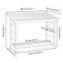 Holzscheithalter aus massivem Kiefernholz, 108 x 64,5 x 78 cm von vidaXL, Zubehör für Taschen und Brennholzhalter - Ref: Foro...