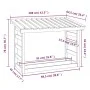 Holzscheithalter aus massivem Kiefernholz, 108 x 64,5 x 78 cm von vidaXL, Zubehör für Taschen und Brennholzhalter - Ref: Foro...