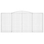 Gabionenkörbe 4 Stk. Bogenform Eisen 400x50x180/200 cm von vidaXL, Töpfe und Pflanzgefäße - Ref: Foro24-3147050, Preis: 947,1...
