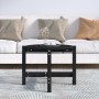 Solid black pine wood coffee table 62.5x45 cm by vidaXL, Coffee table - Ref: Foro24-822306, Price: 42,04 €, Discount: %