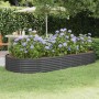 Jardinera arriate acero galvanizado antracita 296x140x36cm