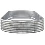 Jardinera arriate acero galvanizado plata 373x140x36 cm