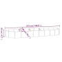 Jardinera arriate acero galvanizado plata 373x140x36 cm
