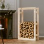Kaminholzregal Kiefer massiv 60x25x100 cm von vidaXL, Zubehör für Taschen und Brennholzhalter - Ref: Foro24-822412, Preis: 51...