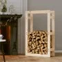 Kaminholzregal Kiefer massiv 60x25x100 cm von vidaXL, Zubehör für Taschen und Brennholzhalter - Ref: Foro24-822412, Preis: 50...