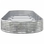 Jardinera arriate acero galvanizado plata 450x140x36 cm