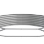 Jardinera arriate acero galvanizado plata 450x140x36 cm