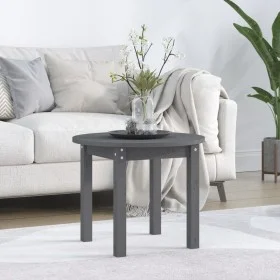 Solid gray pine wood coffee table Ø 55x45 cm by vidaXL, Coffee table - Ref: Foro24-822329, Price: 45,73 €, Discount: %