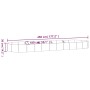Jardinera arriate acero galvanizado plata 450x140x36 cm