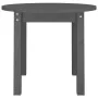 Solid gray pine wood coffee table Ø 55x45 cm by vidaXL, Coffee table - Ref: Foro24-822329, Price: 45,73 €, Discount: %