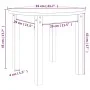 Couchtisch aus massivem grauem Kiefernholz Ø 55x45 cm von vidaXL, Couchtisch - Ref: Foro24-822329, Preis: 45,73 €, Rabatt: %