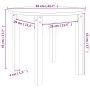 Couchtisch aus massivem grauem Kiefernholz Ø 55x45 cm von vidaXL, Couchtisch - Ref: Foro24-822329, Preis: 46,29 €, Rabatt: %