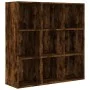 Smoked oak shelf 98x29x97.5 cm by vidaXL, Bookcases and shelves - Ref: Foro24-815450, Price: 75,37 €, Discount: %