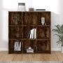 Smoked oak shelf 98x29x97.5 cm by vidaXL, Bookcases and shelves - Ref: Foro24-815450, Price: 75,37 €, Discount: %