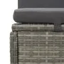 Convertible double lounger and dark gray synthetic rattan cushions by vidaXL, Outdoor beds - Ref: Foro24-317240, Price: 399,5...