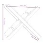 Brennholzhalter aus massivem Kiefernholz 47x39,5x48 cm von vidaXL, Zubehör für Taschen und Brennholzhalter - Ref: Foro24-8224...