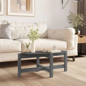 Solid gray pine wood coffee table 87x48x35 cm by vidaXL, Coffee table - Ref: Foro24-822324, Price: 36,91 €, Discount: %