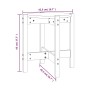 Couchtisch aus massivem Kiefernholz grau Ø42,5x45 cm von vidaXL, Couchtisch - Ref: Foro24-822314, Preis: 24,60 €, Rabatt: %