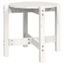 Solid white pine wood coffee table Ø52.5x45 cm by vidaXL, Coffee table - Ref: Foro24-822308, Price: 30,46 €, Discount: %