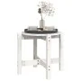 Solid white pine wood coffee table Ø52.5x45 cm by vidaXL, Coffee table - Ref: Foro24-822308, Price: 30,46 €, Discount: %