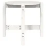 Solid white pine wood coffee table Ø52.5x45 cm by vidaXL, Coffee table - Ref: Foro24-822308, Price: 30,46 €, Discount: %