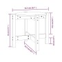 Couchtisch aus massivem weißem Kiefernholz Ø52,5x45 cm von vidaXL, Couchtisch - Ref: Foro24-822308, Preis: 30,73 €, Rabatt: %