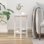 Solid white pine wood coffee table Ø40x60 cm by vidaXL, Coffee table - Ref: Foro24-822358, Price: 48,91 €, Discount: %