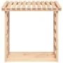 Holzscheithalter aus massivem Kiefernholz, 108 x 64,5 x 110 cm von vidaXL, Zubehör für Taschen und Brennholzhalter - Ref: For...