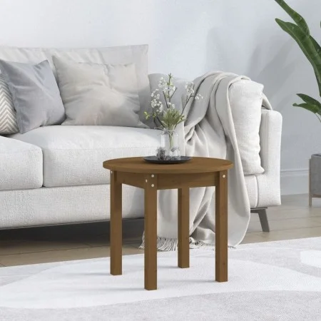 Solid pine wood honey brown Ø 45x40 cm coffee table by vidaXL, Coffee table - Ref: Foro24-822335, Price: 28,71 €, Discount: %