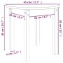 Couchtisch aus massiver Kiefer honigbraun Ø 45x40 cm von vidaXL, Couchtisch - Ref: Foro24-822335, Preis: 29,02 €, Rabatt: %