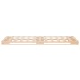 Estructura de cama individual madera maciza de pino 90x190 cm