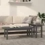 2-piece coffee table set in solid gray pine wood by vidaXL, Coffee table - Ref: Foro24-822364, Price: 61,52 €, Discount: %