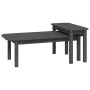 2-piece coffee table set in solid gray pine wood by vidaXL, Coffee table - Ref: Foro24-822364, Price: 61,52 €, Discount: %