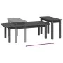 2-teiliges Couchtisch-Set aus massivem grauem Kiefernholz von vidaXL, Couchtisch - Ref: Foro24-822364, Preis: 61,52 €, Rabatt: %