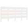 Estructura de cama sin colchón madera de pino blanca 140x190 cm