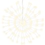 Luces de Navidad de estrellas 2 uds 140 LED blanco cálido 17 cm