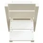 Weißer Brennholzhalter aus massivem Kiefernholz 47x39,5x48 cm von vidaXL, Zubehör für Taschen und Brennholzhalter - Ref: Foro...