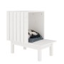 Solid white pine wood cat house 60x36x60 cm by vidaXL, Cat furniture - Ref: Foro24-822453, Price: 53,03 €, Discount: %