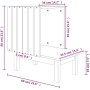 Solid white pine wood cat house 60x36x60 cm by vidaXL, Cat furniture - Ref: Foro24-822453, Price: 53,03 €, Discount: %