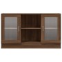 Eiche braun Sperrholz Vitrine 120x30,5x70 cm von vidaXL, Sideboards - Ref: Foro24-815629, Preis: 92,04 €, Rabatt: %