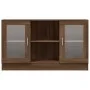 Vitrina madera contrachapada roble marrón 120x30,5x70 cm de vidaXL, Aparadores - Ref: Foro24-815629, Precio: 95,42 €, Descuen...