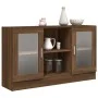 Eiche braun Sperrholz Vitrine 120x30,5x70 cm von vidaXL, Sideboards - Ref: Foro24-815629, Preis: 95,26 €, Rabatt: %